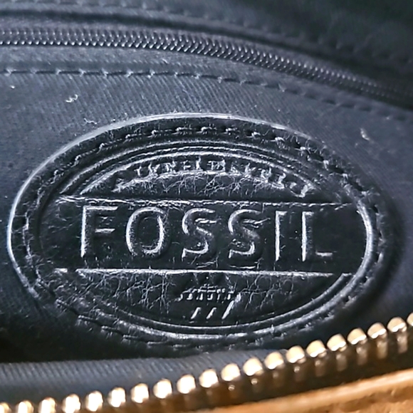 Fossil Erin tri- color leather satchel/crossbody bag - Picture 8 of 11